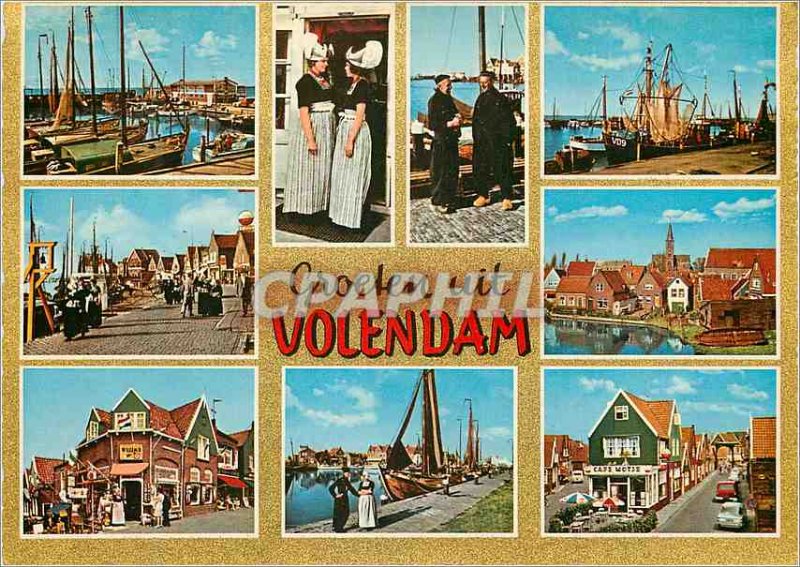 Modern Postcards Groeten uit Volendam