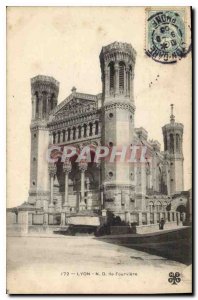 Postcard Old Lyon Notre Dame de Fourviere