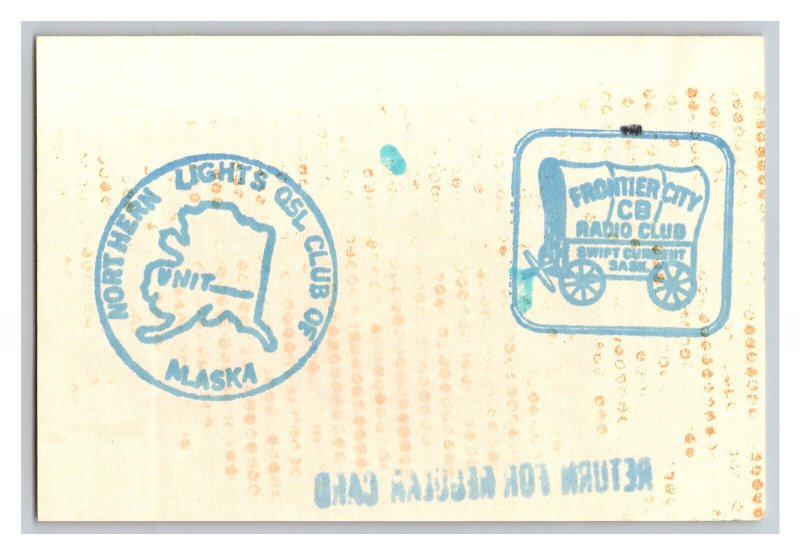 Postcard QSL CB Ham Radio Amateur Card From Saskatoon Sask. Canada XM34-17972