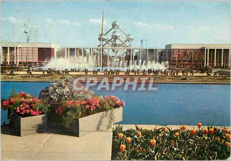 Postcard Modern Brussels Belgium gantry Brussels World Exhibition 1958