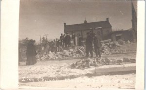 RPPC   ZION  CHURCH  Cornerstone  BOX of  1858 Location Unknown  c1910s Postcard