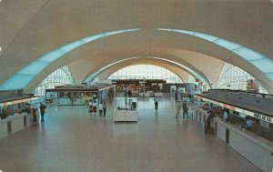 Missouri MO  LAMBERT~ST LOUIS MUNICIPAL AIRPORT Terminal Interior  1957 Postcard