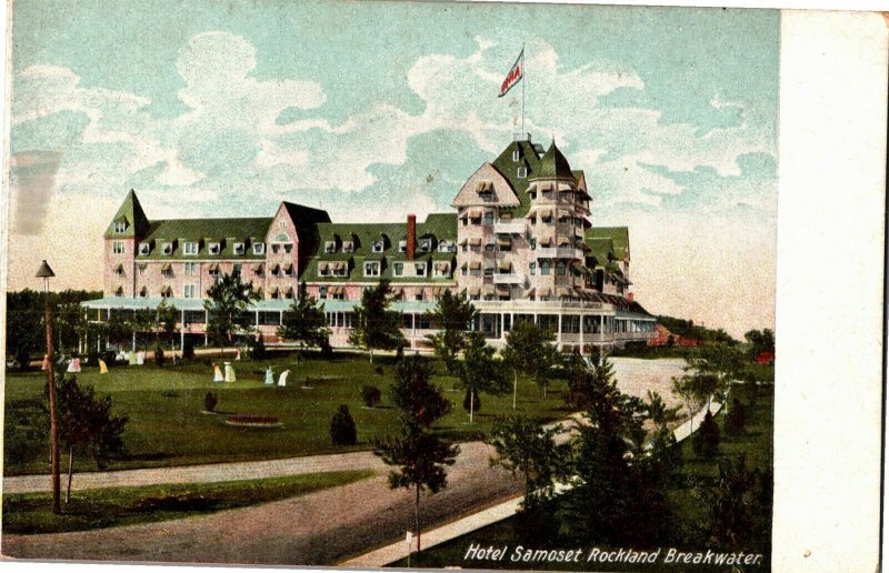 Hotel Samoset Rockland Breakwater ME Vintage Postcard W30