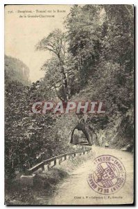 Old Postcard Dauphine Tunnel on Route Grande Chartreuse