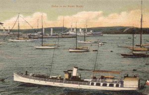 Hafen Kieler Woche Navy Battleships Kiel Germany 1914 postcard