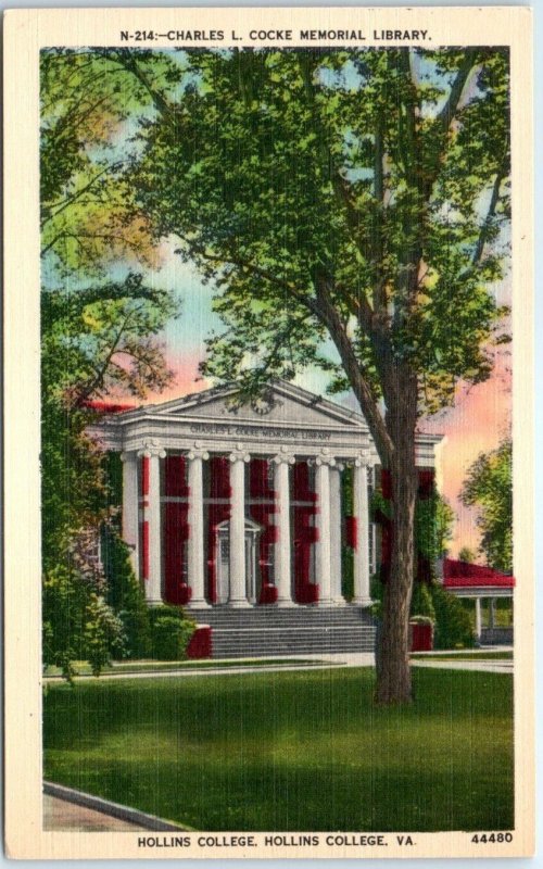 Charles L. Cocke Memorial Library, Hollins College - Roanoke, Virginia
