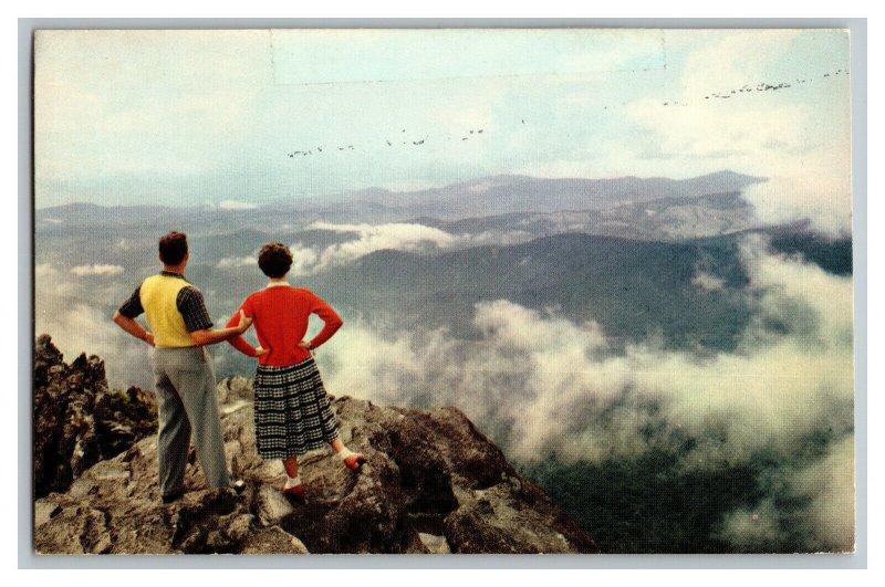 1976 Above The Clouds Great Smokey Mountains Vintage Standard View Postcard