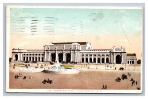 Vintage 1913 Postcard The Union Station, Washington, District of Columbia