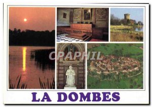 Postcard Modern Dombes lying on a pond