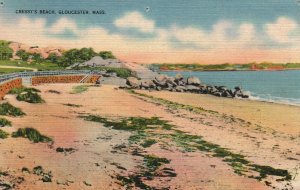 Vintage Postcard 1930's Cressy's Beach Gloucester Massachusetts By Colourpicture