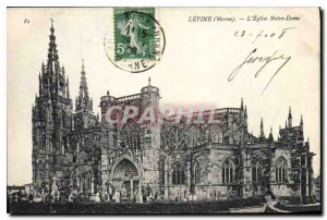 Old Postcard Lepine Marne The Notre Dame