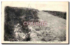 Old Postcard Chemin Des Dames Farm of Royere Army