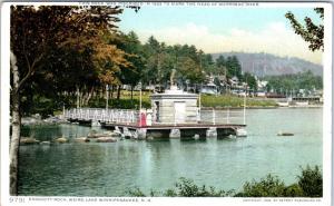 LAKE WINNIPESAUKEE, NH  New Hampshire  ENDICOTT ROCK, WEIRS   c1910s Postcard