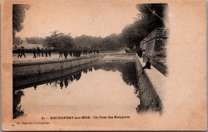 France Rochefort sur Mer Un Coin des Remparts Vintage RPPC C199