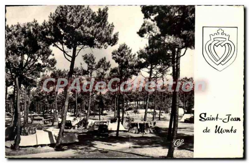 Postcard Old Saint Jean De Monts camping