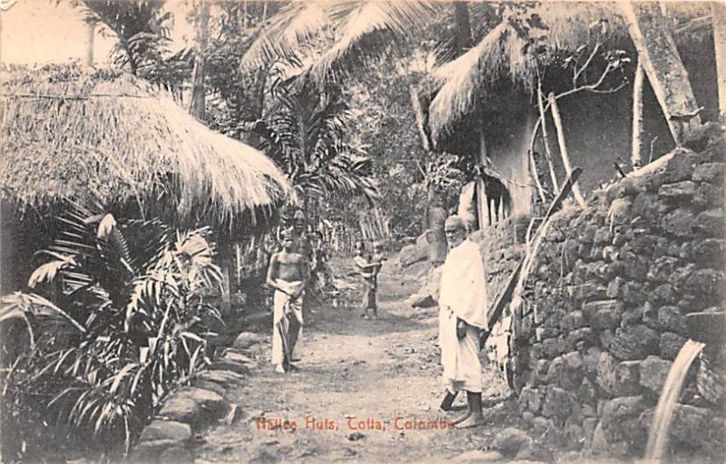 Native Huts Cotta Ceylon, Ceylan Unused 