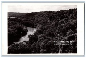 Central Ozarks MO Postcard Gasconade River Portuguese Point c1930's RPPC Photo