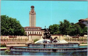 Postcard FOUNTAIN SCENE Austin Texas TX AM8691