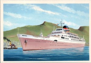 Windsor Castle British Union Castle Line John Batchelor Ship Postcard BS23
