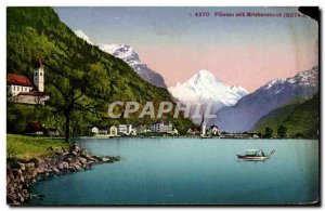 Postcard Old Mit Bristenstock Switzerland Fluelen