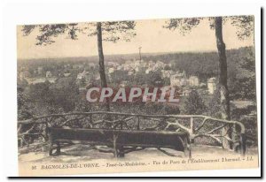 Cars of lOrne Old Postcard Tesse la Madeleine Park View of the spa & # 39etab...