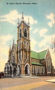 Massachusetts Worcester St Paul's Church 1947