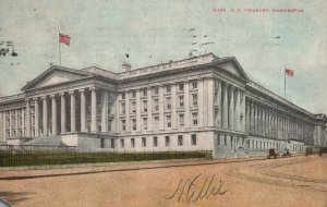 Vintage Postcard 1911 United States Treasury Building Washington WA
