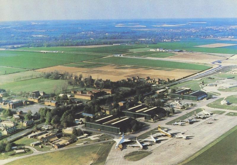 Duxford Airfield Airport Aerodrome Aerial Cambridge England UK Postcard D23