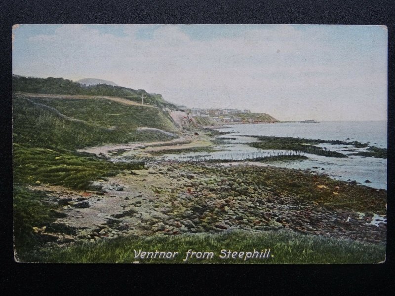 Isle of Wight VENTNOR From Steephill - Old Postcard by Knight's