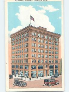 Unused W-Border BUILDING SCENE Hamilton - Near Dayton & Cincinnati Ohio OH H5537