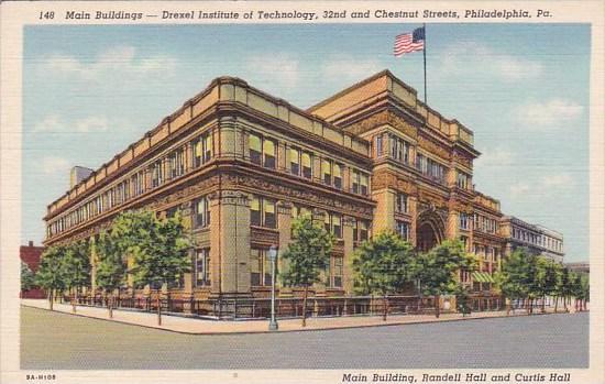 Main Building Drexel Institute Of Technology 32nd And Chestnut Street Philade...