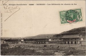 PC ED. FORTIER BAMAKO LES BATIMENTS DU CHEMIN DE FER SOUDAN RAILWAY (a28334)
