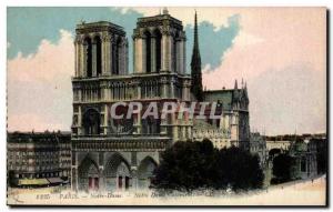 Paris Old Postcard Notre Dame