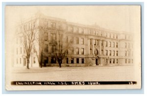 Engineering Hall Building I.S.C. Ames Iowa IA RPPC Photo Unposted Postcard