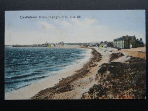 Isle of Man CASTLETOWN from HANGO HILL - Old Postcard