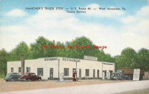 PA, West Alexander, Pennsylvania, Hanchers Truck Stop Gas Station,Kropp No 9516N