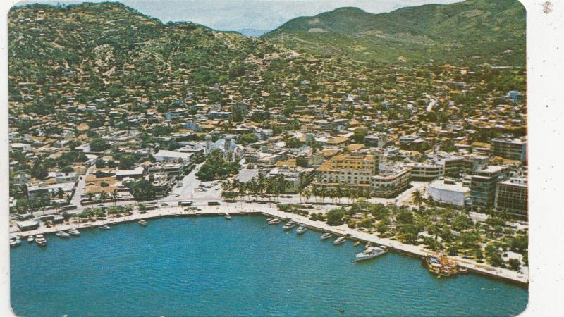 BF28231 acapulco gro mexico pier of sport launchs and downtown  front/back image