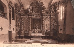 Postcard 1910s Aigues-Mortes Chapelle des Penitents Gris Chapel Church France FR 