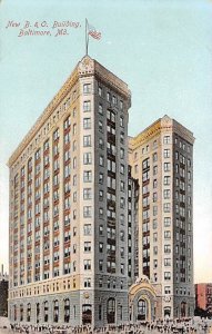 New B. & O. Building Baltimore, MD., USA Maryland Train Unused 