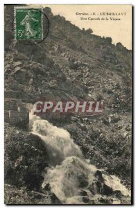 Old Postcard Correze Saillant A Cascade Vezere