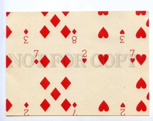 293902 RUSSIA Vintage uncut workpiece playing cards