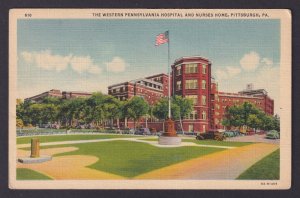Postcard, United States, Pittsburgh PA, The Western Pennsylvania Hospital