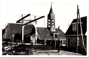 Netherlands Hindeloopen De Sluis Vintage RPPC C025