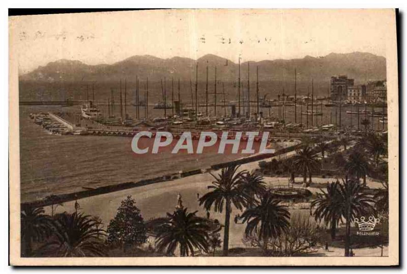 Old Postcard View from Cannes Super Cannes