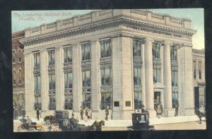 FRANKLIN PENNSYLVANIA PA THE LAMBERTON NATIONAL BANK VINTAGE POSTCARD