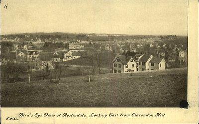 Roslindale MA Bird's Eye View c1910 Old Postcard