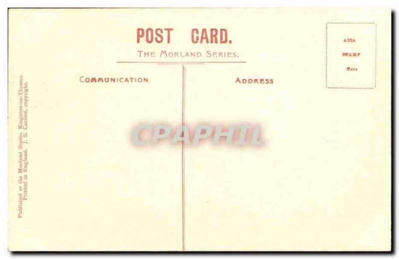 Great Britain Great Britain Old Postcard Hampton Court Palace Longwater (swan...