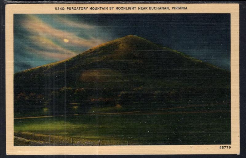 Purgatory Mountian by Moonlight Near Buchanan,VA