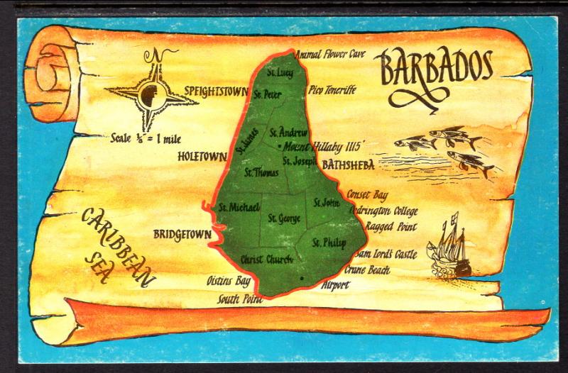 Barbados,Map