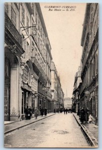 Puy-de-Dôme France Postcard Clermont-Ferrand Rue Neuve c1910 Antique Unposted
